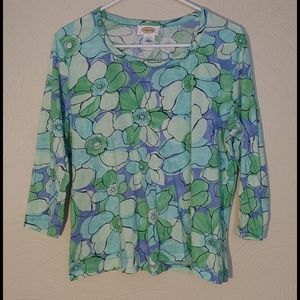 Floral 3/4 Sleeve Top